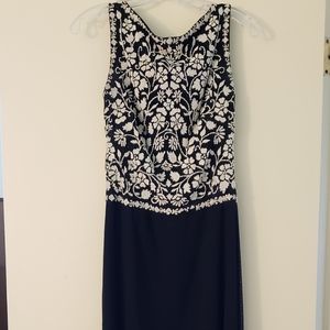 Long beaded Tadashi dress